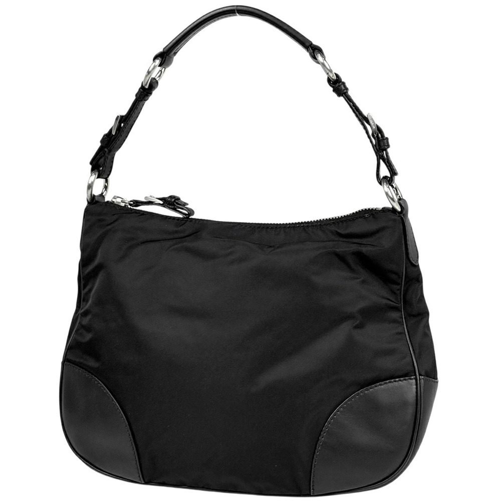Prada Plate Shoulder Bag Nero Black